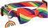 ADOGGYGO Rainbow Dog Collar with Bowtie, Adjustable Striped Dog Bow Collar, LGBT Pride Rainbow Collars for Small Medium Large Dogs Pets (Large, Rainbow)