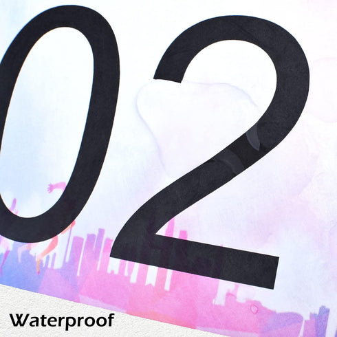4"x7" 001-200) TRIWONDER Race Bibs Running Numbers with Safety Pins, Tyvek Large Numbers for Marathon Runners Events