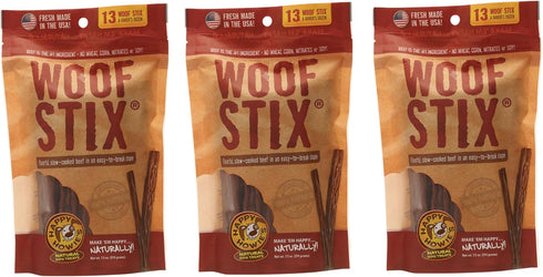 Happy Howie's Natural Dog Treats - Healthy Beef Treats, Chewy & Soft, Hormone Free, 3 Pack