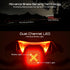IPX6 4 CUBELITE III Smart Bike Light,Ultra-high Visibility, Auto On/Off, Dual-Channel LED Automatic Brake-Sensing