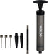 SKOLOO 10" Portable Hand Air Ball Pump Inflator Kit with Needle, Nozzle, Extension Hose for Sports Balls