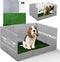 HQ4US 4LEGS Dog Grass Pad with Tray Foldable Dog Litter Box High