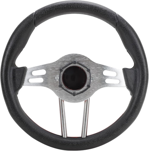 Roykaw Golf Cart Universal Steering Wheel for EZGO RXV TXT, Club Car DS Precedent, Yamaha G29 Drive
