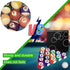 AccEncyc 2.5cm/0.98inch Set 16Pcs Mini Billiard Balls Children's Pool Balls for Kid's Table, Indoor Game Toy for Kids