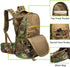Hunting Backpack, Outdoor Gear Pack with Bow and Rifle Carry System, Camo-Khaki
