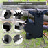 Rocket Stove for Cooking, Portable Mini Wood Burning Stove for Backyard Cooking, Camping Grill, BBQ with Storage Bag