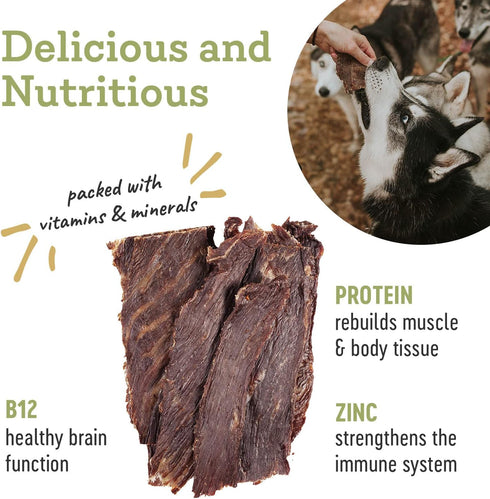 Farm Hounds Beef Jerky - Premium Natural Dog Treats Made From 100% Humanely Raised Cattle, Break-To-Size, Great For