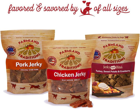 Farmland 2 lb. Traditions USA Made Pork Jerky Dog Treats
