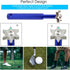 VIPMOON Golf Club Groove Sharpener Tool, Brush & Cleaner with Retractable Carabiner, for Wedge & Irons, U & V-Grooves