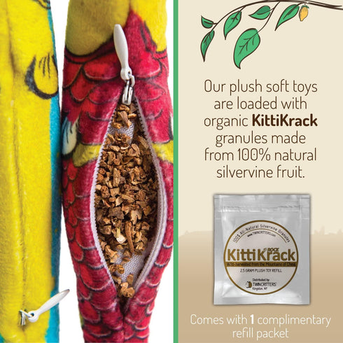 Silvervine Sardine 2-Pack Organic Catnip Substitute Toys for Cats & Kittens, 100% All-Natural