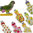 Generic 6PCS Set Washable Reusable Bird Diapers with Waterproof Lining & Adjustable Straps Soft Parrot Diaper Clothes