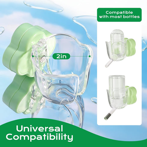 Hamster Water Bottle Holder - Magnetic & Repositionable, Adjustable Base for Hamster Cage, Secure Magnetic Mount, Easy