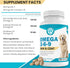 Wanderfound Pets - Omega 3 Fish Oil for Dogs, Smoked Salmon and Liver Flavor, 120 Chewable Tablets