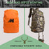 Hunting Backpack - Outdoor Daypack for Bow or Rifle with Rain Cover, Green