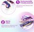 UPSTORE 2Pairs 30cm/11.8inch Long Colorful Kids Children Scooter Bike Tassel Ribbon Handlebar Streamers Pom-pom Pair