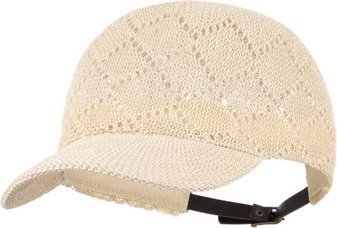 Stylish Summer Beach Cap Women Men Straw Baseball Cap Woven Visor Sunhat Casual Travel Cap