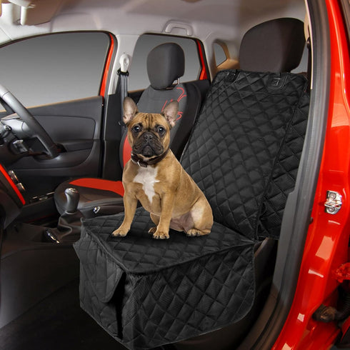 2 Pack Fasmov Front Dog Car Seat Cover, Full Protection Dog Car Seat Cover with Side Flaps, Nonslip Pet Seat Covers