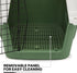 MoNiBloom 22-Inch Dog Crate, Hard-Sided Cat Carrier for Small Dogs and Cats, Green Travel Carrier