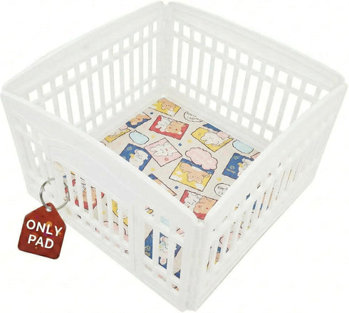 PJYuCien Non-Slip 36"x36" Pet Playpen Mat with 3-Layer Comfort, Reusable and Washable