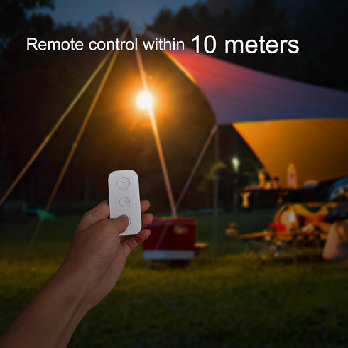 Portable 1500LM LED Camping Lantern, 10000mAh Rechargeable Power Bank, IPX4 Waterproof Tent Light for Camping