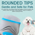 GMStahlei Face Comb for Dogs,Pet Grooming Combs with Rounded FineTeeth,Stainless Steel Tear Stain Remover for Dogs