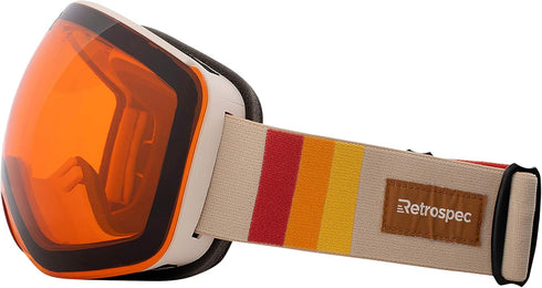 Retrospec G2 Ski and Snowboard Goggles for Men and Women, Magnetic 100% UV Blocking, Anti-Scratch and Anti-Fog Lenses.