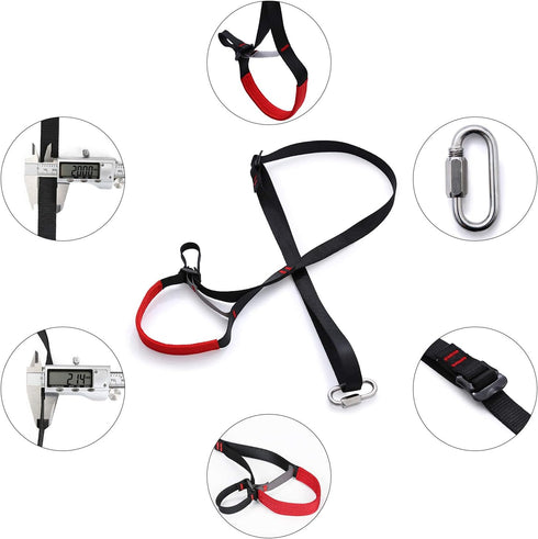 WILDKEN Adjustable Climbing Ascender Sling Foot Loop for Outdoor Mountaineering, Rock Climbing, Expedition, Caving,