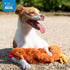 Best Pet Supplies Chicken Crinkle Plush Dog Toy for Interactive Play, Cute Brown Chicken Shape