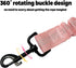 Benjiuun 2 1 19-32in(Pink) Dog Seat Belt for Car Adjustable Dog Safety Belt Leash, in Latch Bar Attachment Dog Car