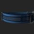 Extra Strong Aluminum Quick Release Nylon Dog Collar, 1.5 Inch Wide, Reflective Adjustable, Two-Color Stripe for Medium