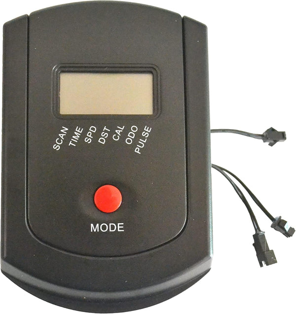 Digital Exercise Bike Monitor Console, LCD Display with Speedometer and Heart Rate