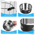 2 Pack Stainless Steel Hanging Water Bowl for Kennel Crate, No Spill Dog Bowls for Small Medium Dogs, Cats