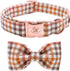 Elegant Little Tail Dog Collar with Bow, Comfortable Adjustable Bowtie Dog Collars for Small Medium Large Dogs