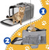 Cat Travel Carrier, Soft-Sided Collapsible Ventilated Breathable Carrier for Small Dogs and Airline Approved Cats under