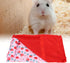 Reptile Sleeping Bag, Soft Warm Bearded Dragon Bed with Pillow for Leopard Gecko Small Pet (Red)