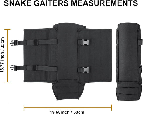 Snake Gaiters Leg Guards, Waterproof Snake Chaps for Hunting, Adjustable Protection for Men & Women