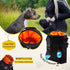 Hundefreund Dog Treat Pouch Bag for Training Dogs - Small Fanny Pack for Treats, Orange (5.5 x 4.3 x 1.6 inches)