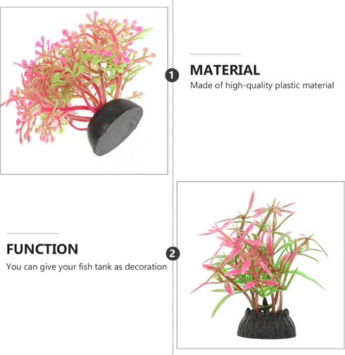 PATKAW Terrarium Plants, 20pcs Miniature Aquarium Plants for Micro Landscape Bonsai Decorations