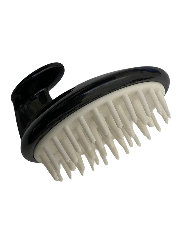 G.B.S Bath Time Silicone Pet Shampoo Brush and Massager, Black.