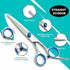 7 1 Set MEDUWEDU in Dog Grooming Scissors with Safety Round Head, Sharp and Durable, with Two Stainless Steel Combs