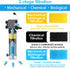 AquaMiracle Aquarium Filter Replacement Sponge, 2 Coarse, 2 Fine & 4 Carbonized Sponges for Fish Tank