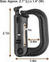 XTACER Tactical Multipurpose Small D-Ring Locking Hook for Molle Webbing (Set of 10)