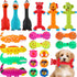 Shappy 20 Pcs Squeak Latex Puppy Toy, Squeaky Dog Toys for Small Medium Large Pets, Interactive Play Fetch