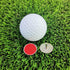 Golf Ball Markers Ball Position Marker - 3 pcs a Pack Zinc Alloy Material (White, Red, Black Multi-Colors)