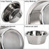 DEAYOU 4-Pack Stainless Steel Dog Bowl, Metal Food and Water Dish for Large Medium Small Dogs, Elevated Stand, Kitten,