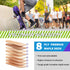 Skateboard, 31 x 8 Inch Complete Skateboard, 8-Layer Maple Wood Deck Double Kick for Kids, Teens, Adults