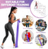 Resistance Bands Set, 5 Pcs Elastic Stretch Bands for Yoga Pilates Fitness Stretching Strength Training
