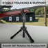 360 Portable Shooting Tripod with Rotating & Removable V Yoke - Adjustable Height Rifle Rest Stand for Hunting, Target