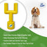 NFL Miami Dolphins Mega- Chew Hard Nylon Bacon-Flavored Dog Bone Football Goal Post Chew Toy. Interactive Tasty Fun Dog