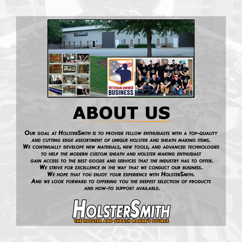 HolsterSmith Monoblock Gear Belt Clips - Customized Fit Inside-The-Waistband/IWB Concealed Carry Holster Attachments